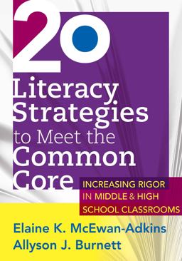 20 Literacy Strategies to Meet the Common Core ... . .  9781936764280 Front Cover