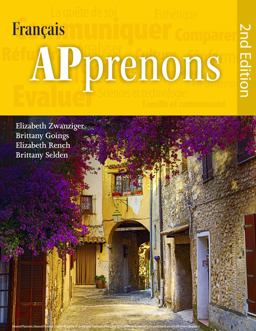 APprenons, 2nd Edition Hardcover  9781938026874 Front Cover