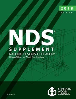 2018 National Design Specification Supplement Print  9781940383484 Front Cover