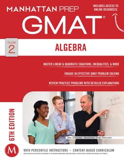 GMAT Algebra Strategy Guide 6th 9781941234006 Front Cover