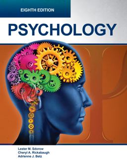 PSYCHOLOGY, Eigth Edition (Paperback-B/W) 8th 9781942041627 Front Cover