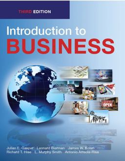 INTRODUCTION TO BUSINESS, Third Edition (PB-B/W) 3rd 9781942041993 Front Cover