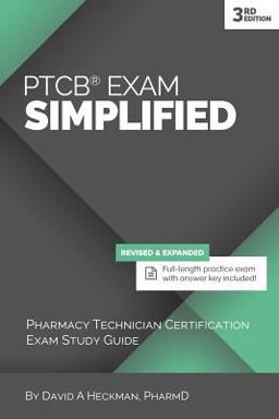 PTCB Exam Simplified Pharmacy Technician Certification Exam Study Guide 3rd 9781942682059 Front Cover