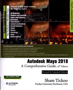 Autodesk Maya 2018 A Comprehensive Guide 10th 9781942689973 Front Cover