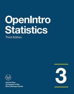 OpenIntro Statistics 3rd 9781943450039 Front Cover