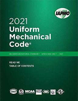 2021 Uniform Mechanical Code  9781944366445 Front Cover