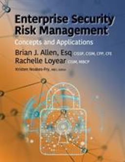 Enterprise Security Risk Management Concepts and Applications  9781944480448 Front Cover