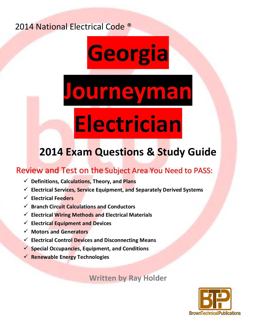 Georgia 2014 Journeyman Electrician Study Guide