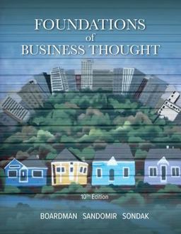 Foundations of Business Thought 10th 9781948426572 Front Cover