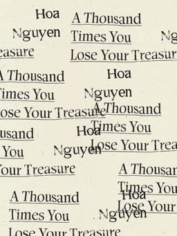 Thousand Times You Lose Your Treasure  9781950268177 Front Cover