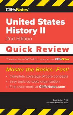 CliffsNotes United States History II Quick Review 2nd 9781957671345 Front Cover