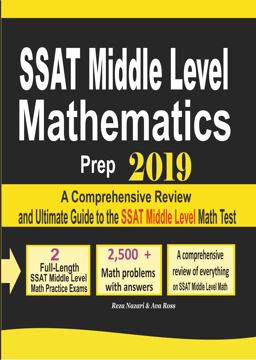 SSAT Middle Level Mathematics Prep 2019