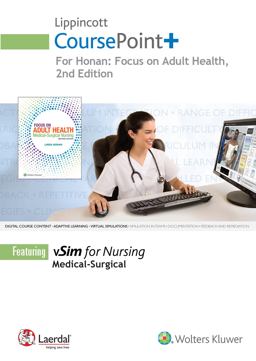Lippincott Coursepoint for Honan's Focus on Adult Health: Medical-surgical Nursing  9781975100056 Front Cover