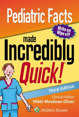 Pediatric Facts Made Incredibly Quick 3rd 9781975100261 Front Cover