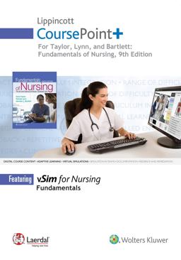 Lippincott CoursePoint+ for Taylor's Fundamentals of Nursing The Art and Science of Person-Centered Nursing Care 9th 9781975101800 Front Cover