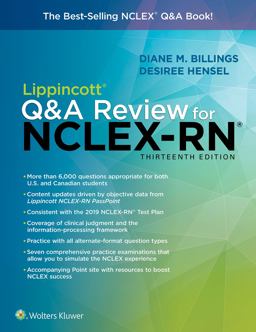 Lippincott Q&amp;a Review for NCLEX-RN 13th 9781975104665 Front Cover