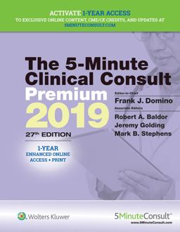 5-Minute Clinical Consult Premium 2019 27th 9781975105112 Front Cover