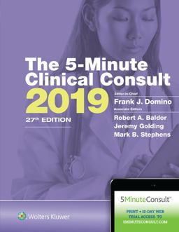 5-Minute Clinical Consult 2019 27th 9781975105129 Front Cover