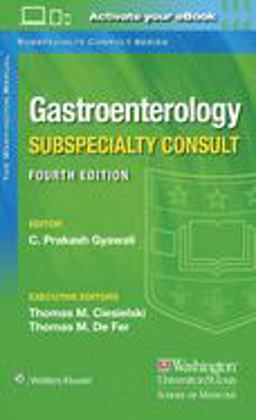 Washington Manual Gastroenterology Subspecialty Consult 4th 9781975113308 Front Cover
