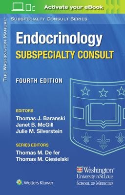 Washington Manual Endocrinology Subspecialty Consult: 4th 9781975113339 Front Cover