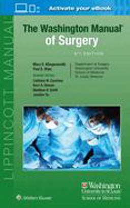 Washington Manual of Surgery 8th 9781975120061 Front Cover