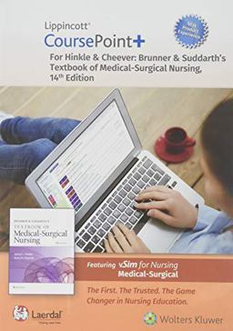 Lippincott CoursePoint+ Enhanced for Brunner and Suddarth's Textbook of Medical-Surgical Nursing 14th 9781975124465 Front Cover