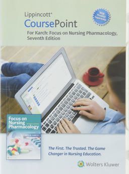 Lippincott CoursePoint Enhanced for Karch's Focus on Nursing Pharmacology 7th 9781975135607 Front Cover