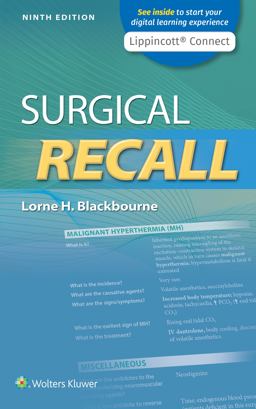 Surgical Recall 9th 9781975152949 Front Cover