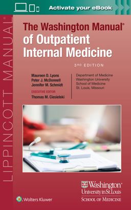 Washington Manual of Outpatient Internal Medicine 3rd 9781975180515 Front Cover