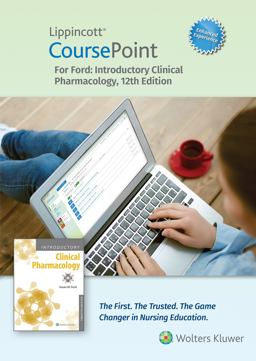 Lippincott CoursePoint Enhanced for Ford's Introductory Clinical Pharmacology 12th 9781975186883 Front Cover
