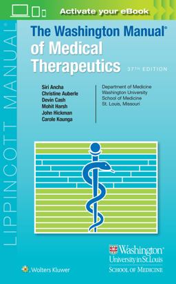 Washington Manual of Medical Therapeutics 37th 9781975190620 Front Cover