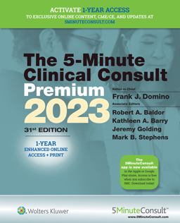 5-Minute Clinical Consult 2023 (Premium): Print + EBook with Multimedia 31st 9781975191542 Front Cover