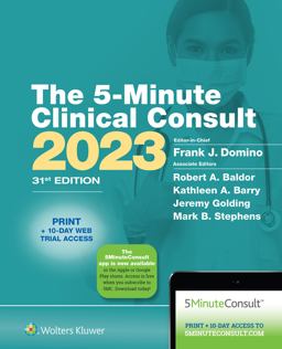 5-Minute Clinical Consult 2023: Print + EBook with Multimedia 31st 9781975191559 Front Cover