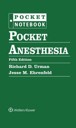 Pocket Anesthesia 5th 9781975213497 Front Cover