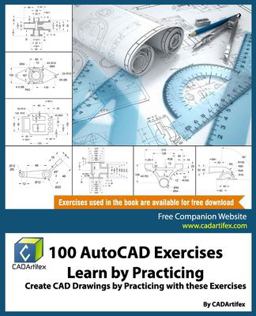 100 AutoCAD Exercises - Learn by Practicing