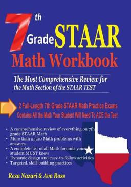7th Grade STAAR Math Workbook 2018