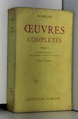 Oeuvres Completes I
