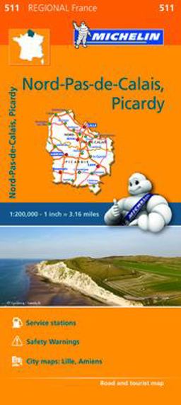 Michelin Nord Pas de Calais Map 511  9782067209589 Front Cover