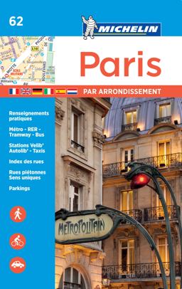 Michelin Paris by Arrondissements Pocket Atlas #62  9782067211582 Front Cover