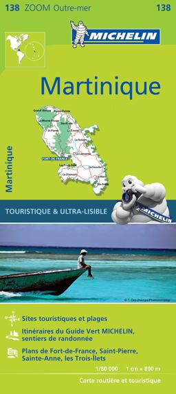 Michelin Zoom Martinique Map 138 2nd 2017 9782067224513 Front Cover