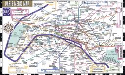 Paris Metro Map  9782067230101 Front Cover