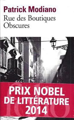 Rue des Boutiques Obscures  9782070373581 Front Cover