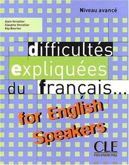 Difficultes Expliquees du Francais  9782090337013 Front Cover