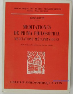 Rene Descartes - Meditationes de Prima Philosophia Meditations Metaphysiques