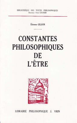 Constantes Philosophiques de L'être Constantes Philosophiques de L'être