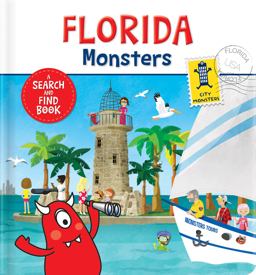 Florida Monsters A Search and Find Book  9782924734155 Front Cover