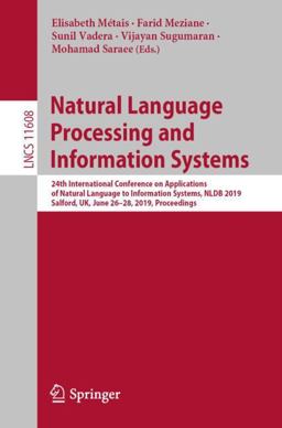 Natural Language Processing and Information Systems Natural Language Processing and Information Systems