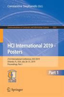 HCI International 2019 - Posters