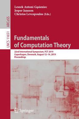 Fundamentals of Computation Theory Fundamentals of Computation Theory