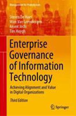 Enterprise Governance of Information Technology 3rd 9783030259174 Front Cover